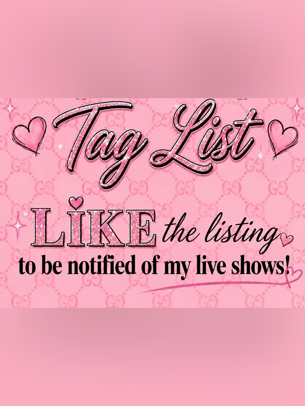 Tag List for @preluv_luxe Live Show